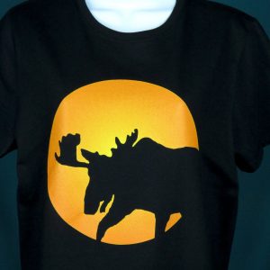 Full Moon Moose Crew Neck T-Shirt